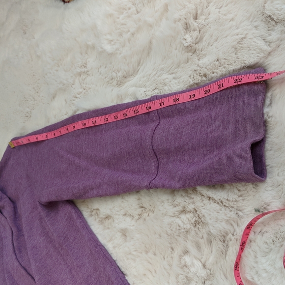 Colette Mordo Wool Blend Zip Up Purple Cardigan.  Size M. - Picture 8 of 13